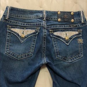 ✨RARE Miss Me bling bootcut jeans size 30✨